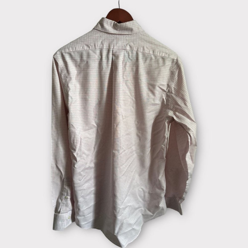 Men's Brooks Brothers Button Down Shirt Size M - Pink and White Check - Non-Iron - Picture 4 of 4